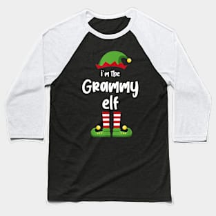 I'm The Grammy Elf Family Matching Christmas Pajama Gifts Baseball T-Shirt